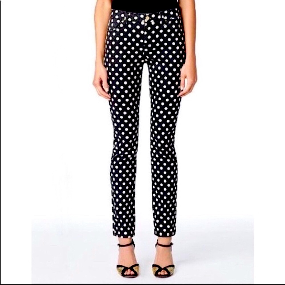Kate Spade Polka Dot Broome Street Jeans Pants 25
